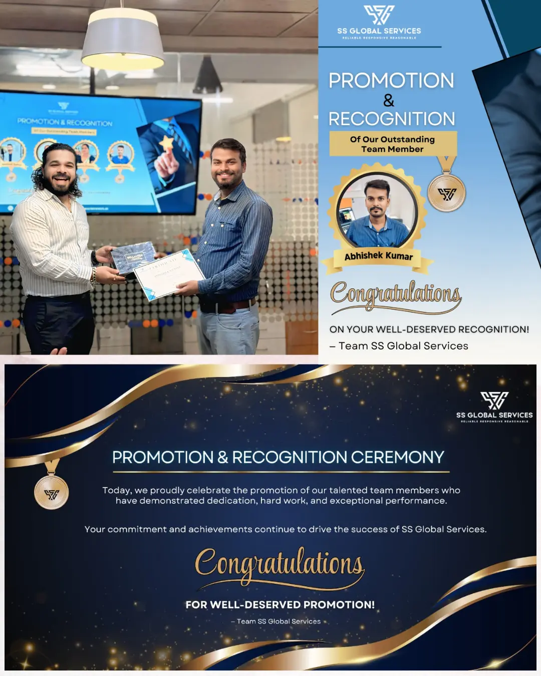 Abhishek Kumar Promotion - SS Global Services